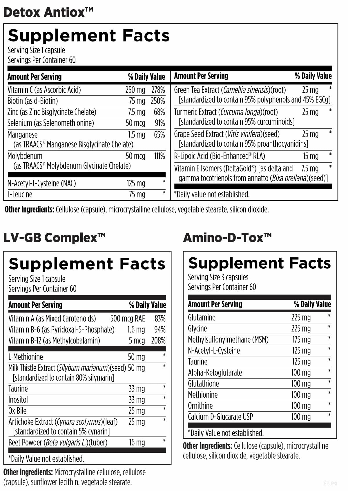 ４boxes detoxDETSsss Amazon.com: Designs for Health Detoxification Support Packets - 3